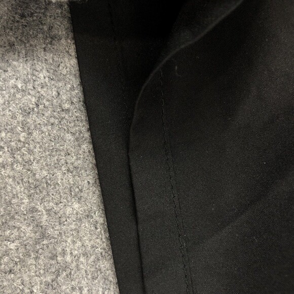 Madewell Wool Blend Lined Sweater Dress Small Gray Geo Tilt Shift Color Block - Picture 10 of 12